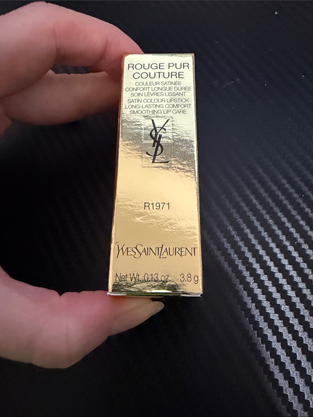 Yves Saint Laurent Gold Rouge Pur Couture Lipstick (R1971 Rouge  Provocation) NI